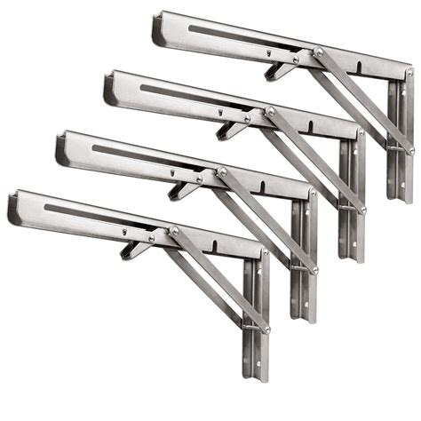 metal adjustable shelf holder bracket|folding adjustable shelf bracket strong.